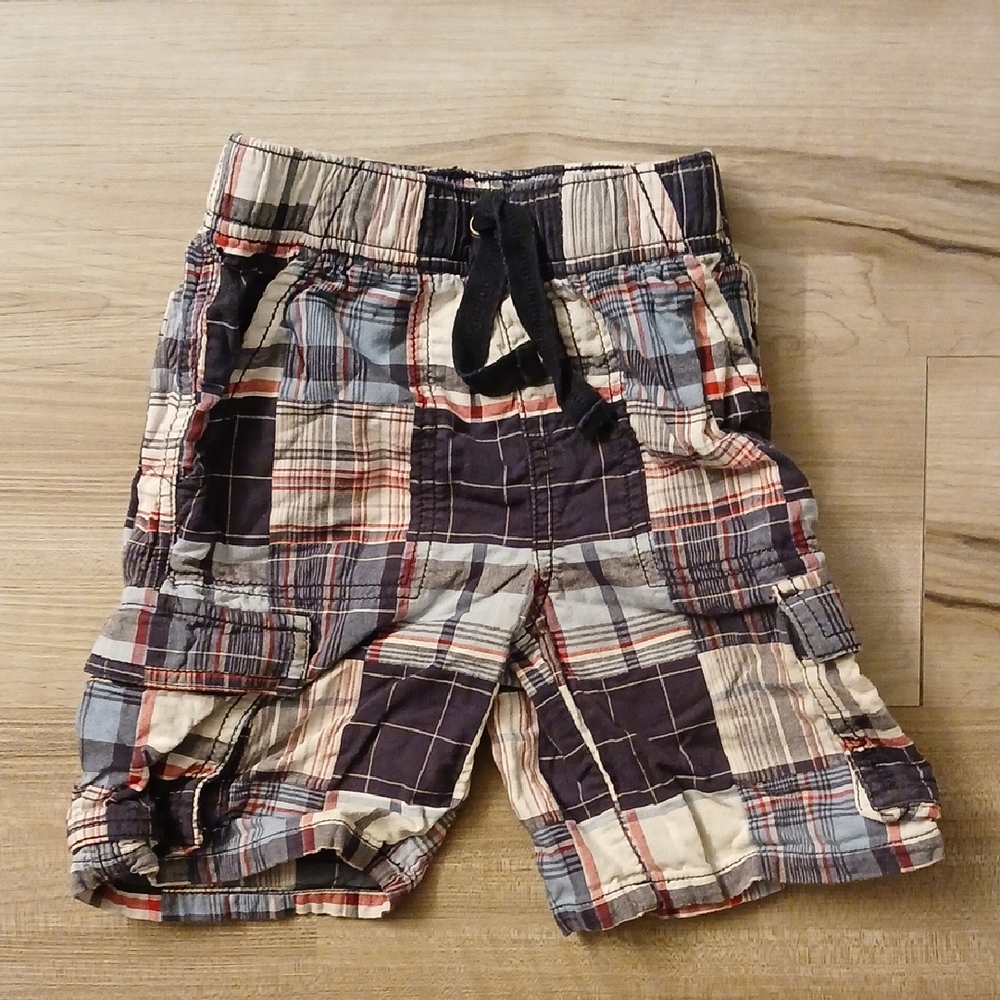 Gymboree Plaid Cargo Shorts Vintage Size 3T (F)